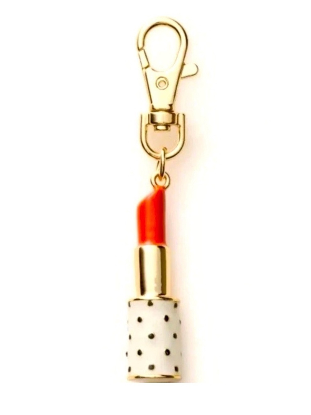 New Kate spade x Target mini polka dot lipstick bag charm rare collab girly cute